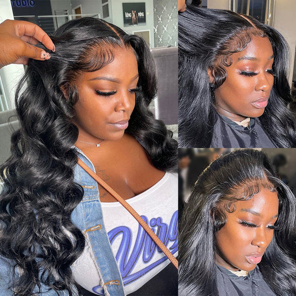 Mslynn HD Lace Wigs Body Wave Wig Transparent 13x4 Lace Front Wig