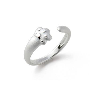 "Kitty" Sterling Silver Cat Ring Adjustable