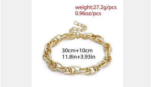 "Queen" Twist Retro Chain Necklace