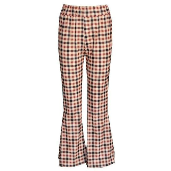 Liv - Vintage Plaid Bell Bottom Pants