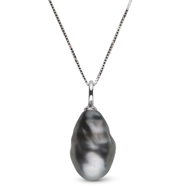 Muse Collection Unique Keshi Tahitian Pearl Pendant