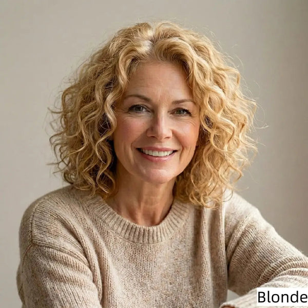 Premium Curly Mono Base Hair Toppers Human Hair for Women