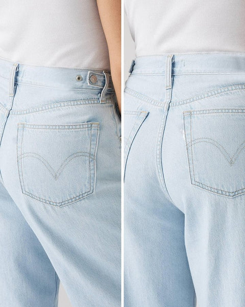 Adjustable Womens Cinch Baggy Jeans
