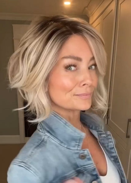 NEW! A-line Bob with waves wig