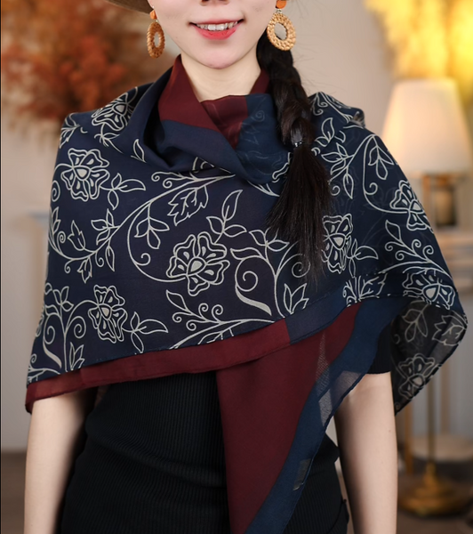 110 Size Sunscreen Large Silk Scarf/Shawl Gift