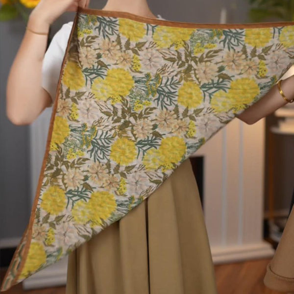 Qiuli thick double-sided warm versatile scarf