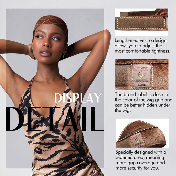 Wide Wig Grip Headband, Wig Grip Band for Securing, Nude, 1 Piece