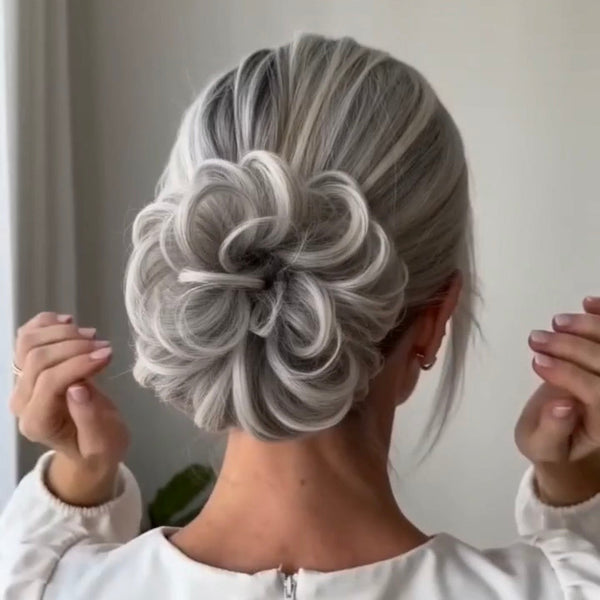 Large Messy Hair Bun Curly Synthetic hair