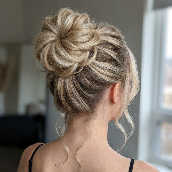 Large Messy Hair Bun Curly Synthetic hair