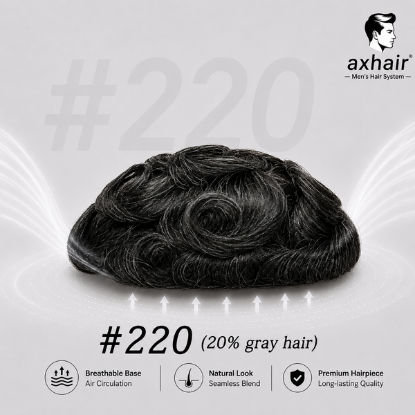 Full Swiss Lace: Hair System for Bald Men  Full Swiss Lace Base | Best for Active Lifestyle