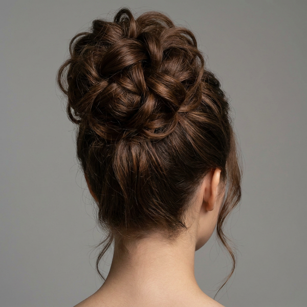 Large Messy Hair Bun Curly Synthetic hair
