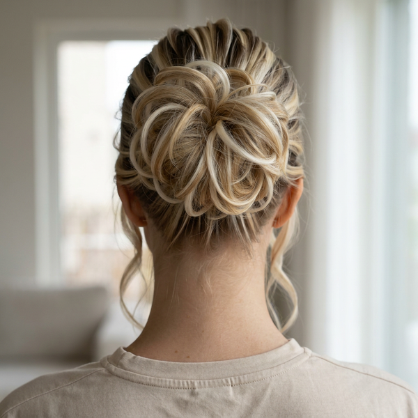 Large Messy Hair Bun Curly Synthetic hair