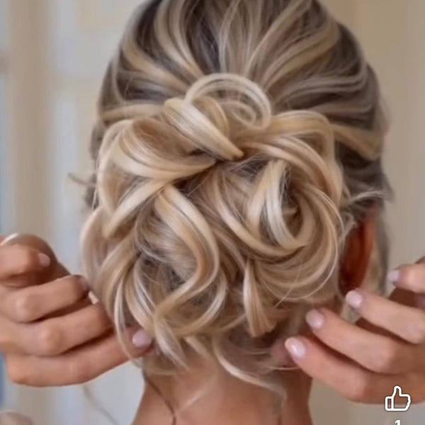 Large Messy Hair Bun Curly Synthetic hair