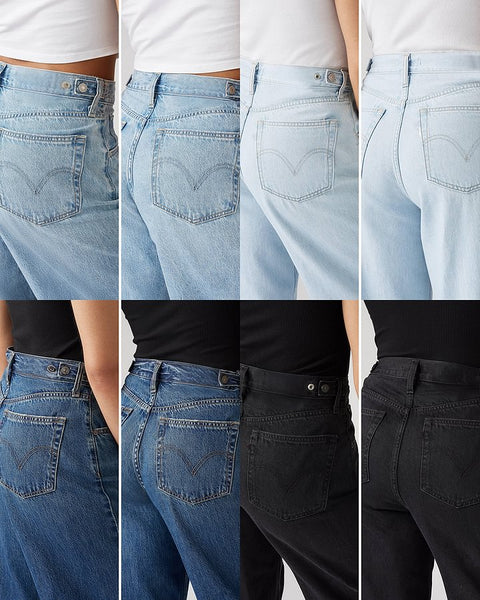 Adjustable Womens Cinch Baggy Jeans