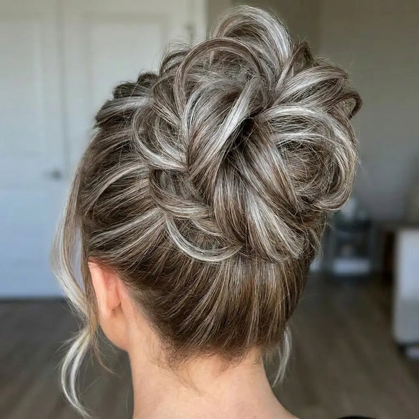 Large Messy Hair Bun Curly Synthetic hair