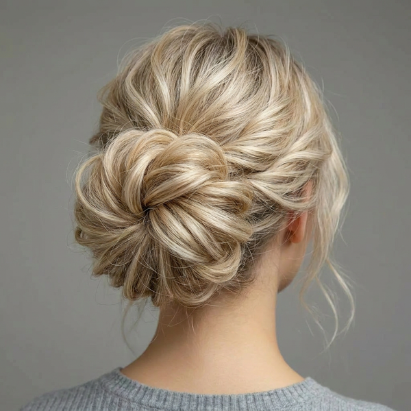 Large Messy Hair Bun Curly Synthetic hair
