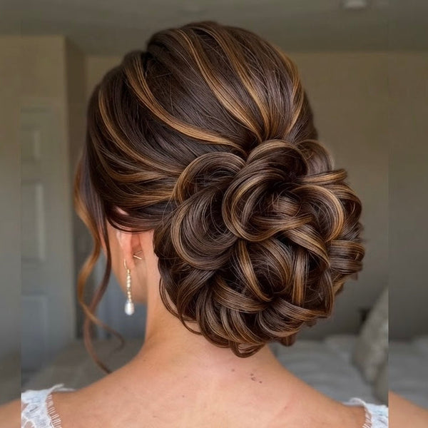 Large Messy Hair Bun Curly Synthetic hair