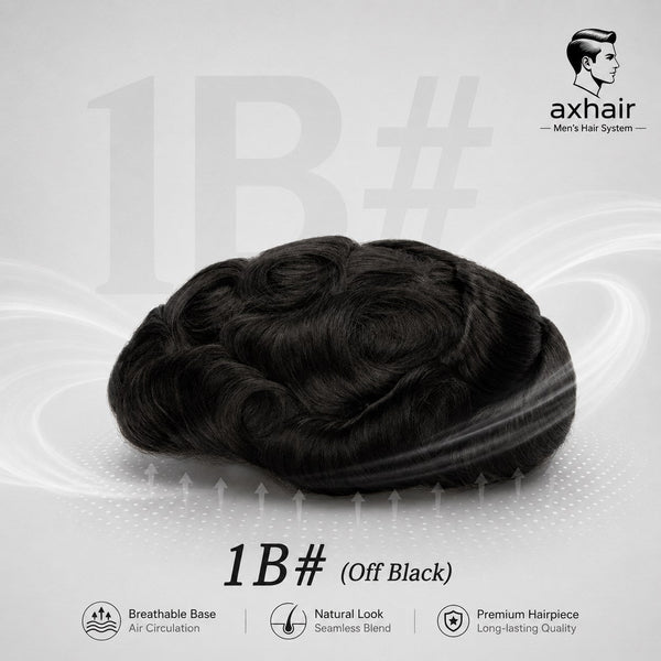 Upgrade Mirage 0.04-0.06mm Full Super Thin Skin Single Knots Base  Toupee for Men  Celebrities Choice