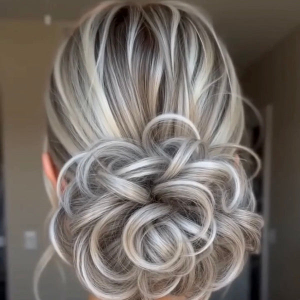 Large Messy Hair Bun Curly Synthetic hair