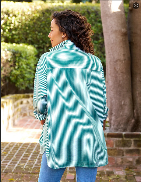 SHIRLEY Green Stripe, Superluxe
