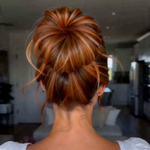 Large Messy Hair Bun Curly Synthetic hair