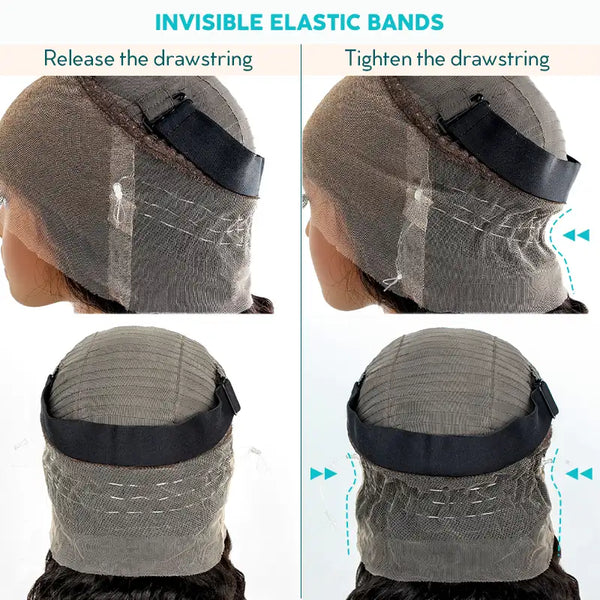 Flash Sale Invisi-Strap™ Snug Fit 360 HD Transparent Lace Wig Bleached Knots