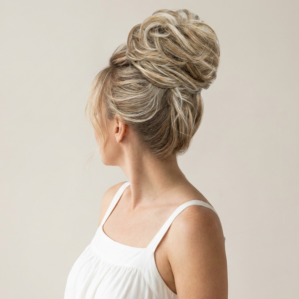 Large Messy Hair Bun Curly Synthetic hair