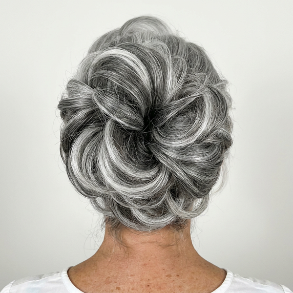 Large Messy Hair Bun Curly Synthetic hair