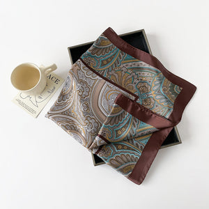 Spring Small Square Scarf Silk Bandana Scarf Printed Satin Hair Band Headscarf