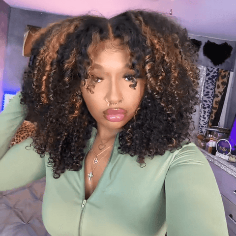 Super Deal Summer Style Curly 6x5 Wear Go Glueless Lace Human Hair Wigs