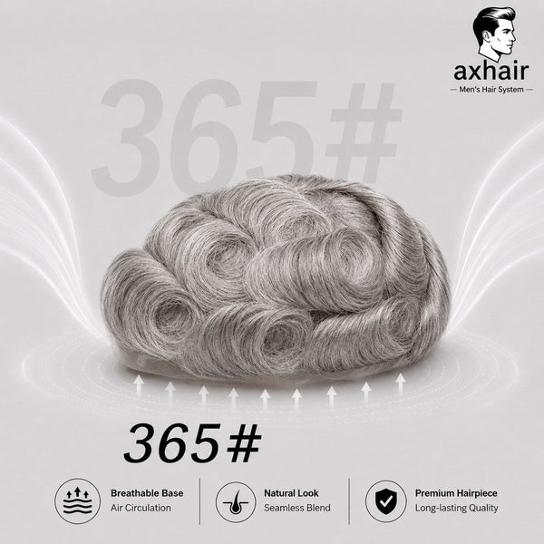 Versalite Base| Lace Front + MONO Mesh + PU Men Toupee Lace Hairline Wig Natural Hairline Human Hair System