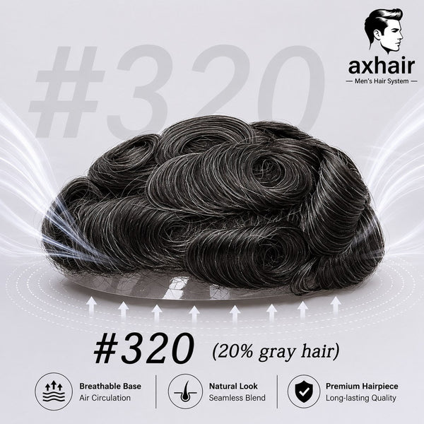 Versalite Base| Lace Front + MONO Mesh + PU Men Toupee Lace Hairline Wig Natural Hairline Human Hair System