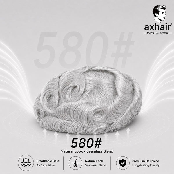 Full Swiss Lace: Hair System for Bald Men  Full Swiss Lace Base | Best for Active Lifestyle