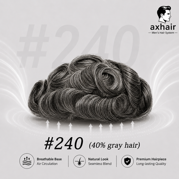 Full Swiss Lace: Hair System for Bald Men  Full Swiss Lace Base | Best for Active Lifestyle