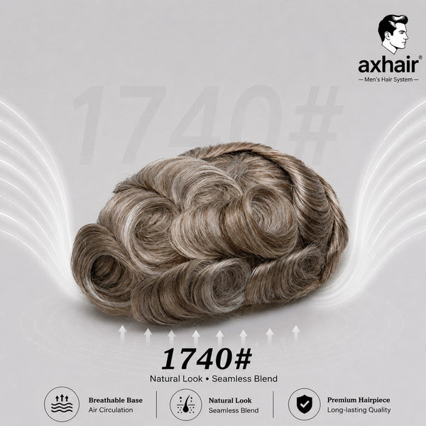 Full Swiss Lace: Hair System for Bald Men  Full Swiss Lace Base | Best for Active Lifestyle
