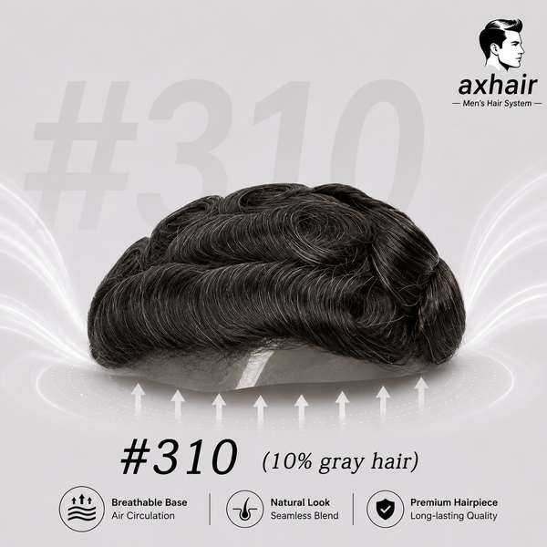 Full Swiss Lace: Hair System for Bald Men  Full Swiss Lace Base | Best for Active Lifestyle