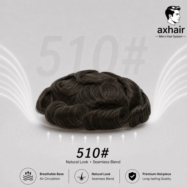 Versalite Base| Lace Front + MONO Mesh + PU Men Toupee Lace Hairline Wig Natural Hairline Human Hair System
