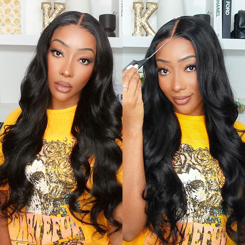 Flash Sale Wear Go Body Wave Lace Wig Glueless Pre-Cut Lace Wig Human Hair Wig