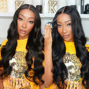 Flash Sale Wear Go Body Wave Lace Wig Glueless Pre-Cut Lace Wig Human Hair Wig