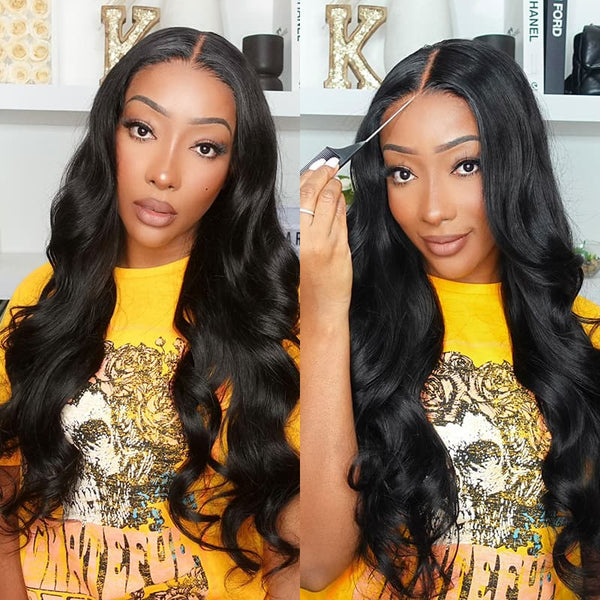 Flash Sale Wear Go Body Wave Lace Wig Glueless Pre-Cut Lace Wig Human Hair Wig