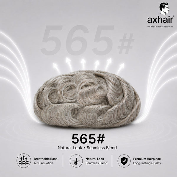 Full French Lace: Men's Lace Toupee  Full French Lace Base  Suitable for Humid Climate
