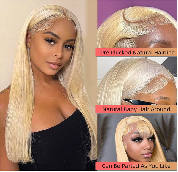 Highlight Short Bob Wigs Human Hair 4/27 Honey Blonde Wig For Black Woman