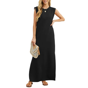 WOMEN'S CASUAL LOOSE SPLIT WRINKLE-FREE MAXI DRESS (BUY 2 FREE SHIPPING)