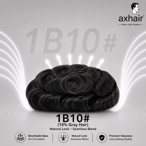 Upgrade Mirage 0.04-0.06mm Full Super Thin Skin Single Knots Base  Toupee for Men  Celebrities Choice