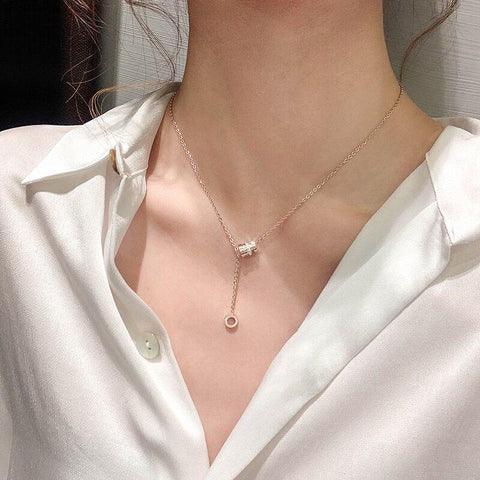 Titanium Steel Lucky Necklace