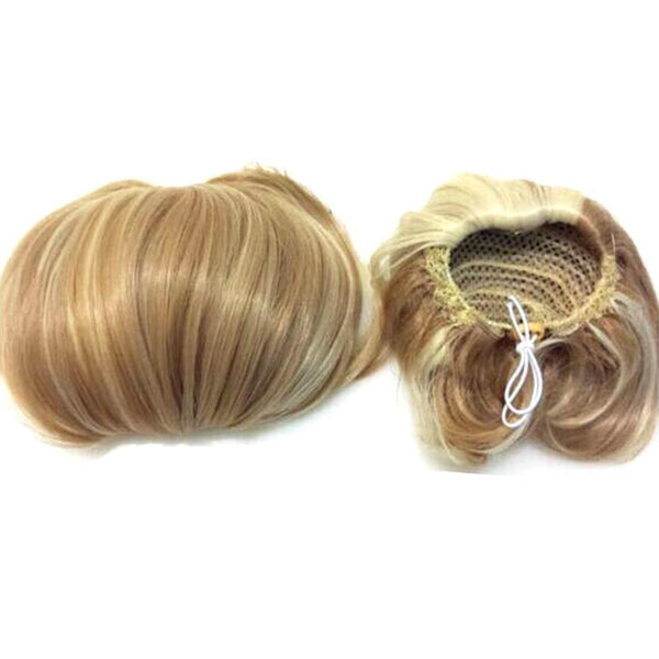 Bundle Hair Bun and Clip in Bangs Set (2PCS)