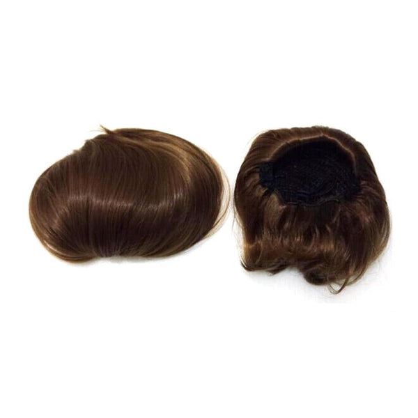 Bundle Hair Bun and Clip in Bangs Set (2PCS)