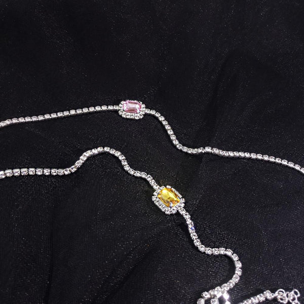 Bling CZ Diamond Choker Necklace