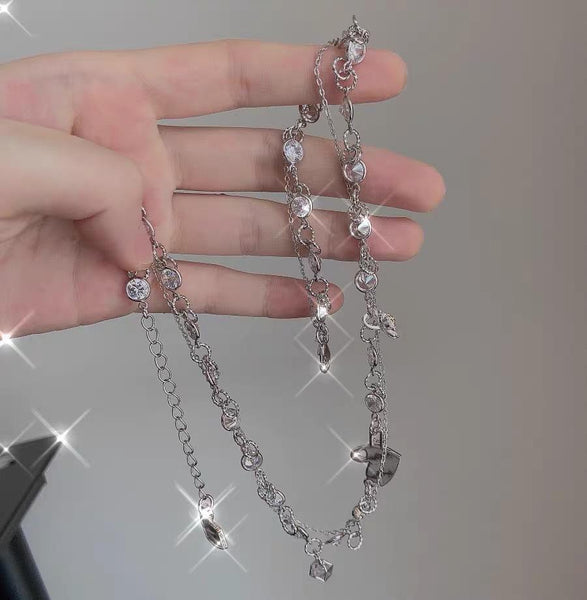Daisy CZ Diamond Choker Necklace