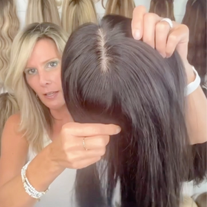 Straight Hair Topper丨Natural Hair丨Realistic Hairline丨High Standard Workmanship